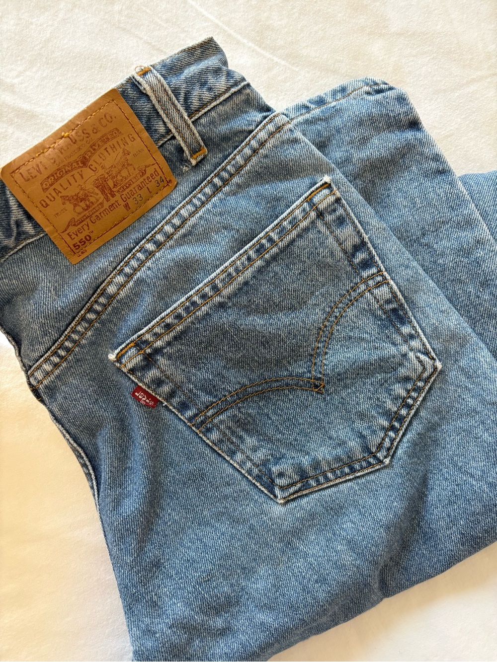 Levi's Men’s Relaxed Jeans in Light Blue Denim